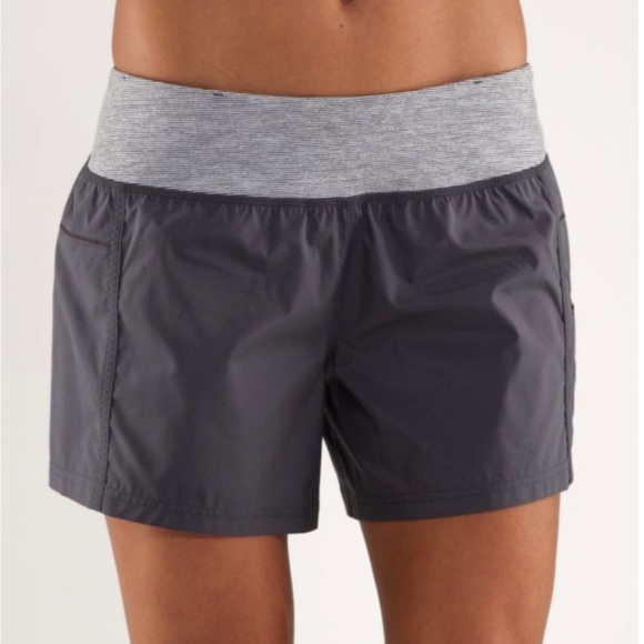 Lululemon All Sport Short - Coal / Coal Wee Stripe - Picture 2 of 7